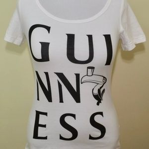 Guinness T Shirt White Size Small NWT